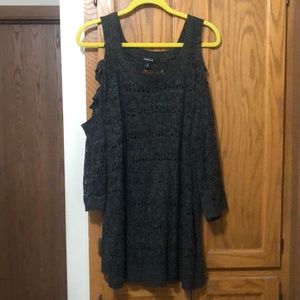 Cold shoulder sweater